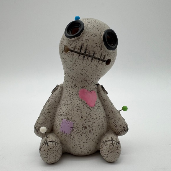 Other - Voodoo Doll Ceramic Candle Holder‎ Halloween Gothic Decor Pin Cushion Figure